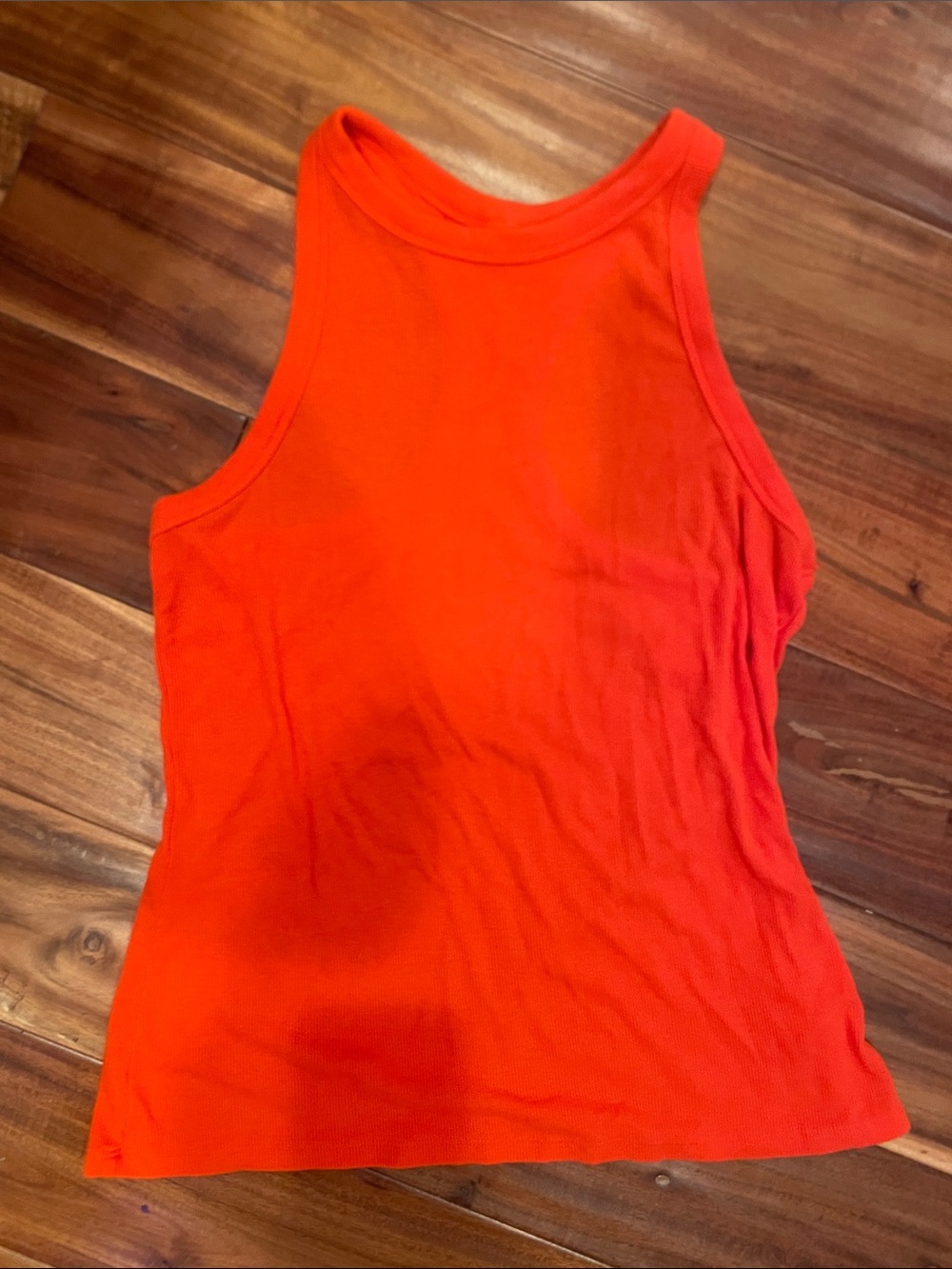 Old Navy Bright Orange Ribbed Tank
